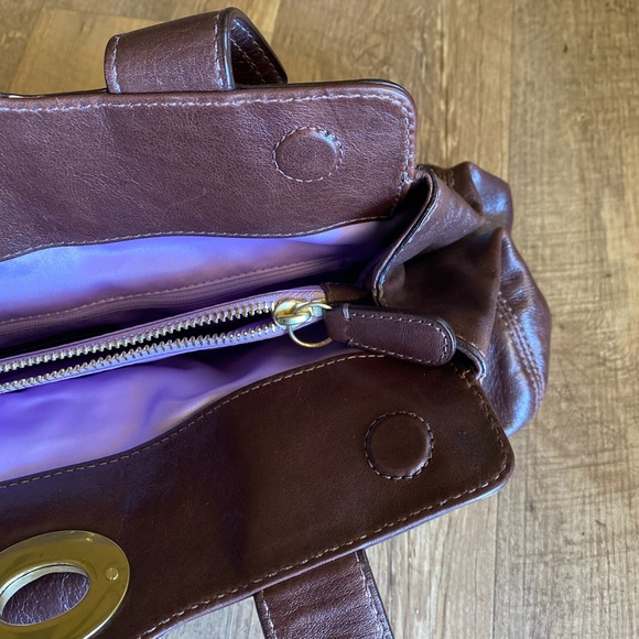 NWOT Coach Brown Leather Handbag - Picture 11 of 16